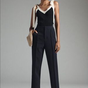 Anthropologie Maeve Seamed Trouser in Navy